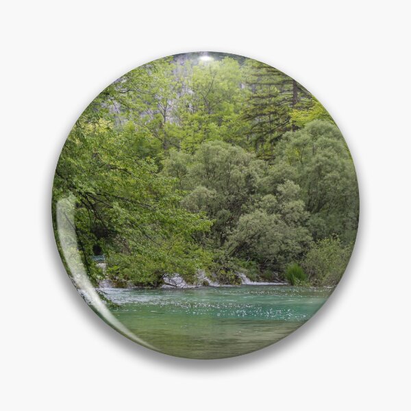 Item preview, A lake at Plitvice Lakes, with a waterfall and woodland in the background, Croatia designed and sold by SnapTPhotograph.