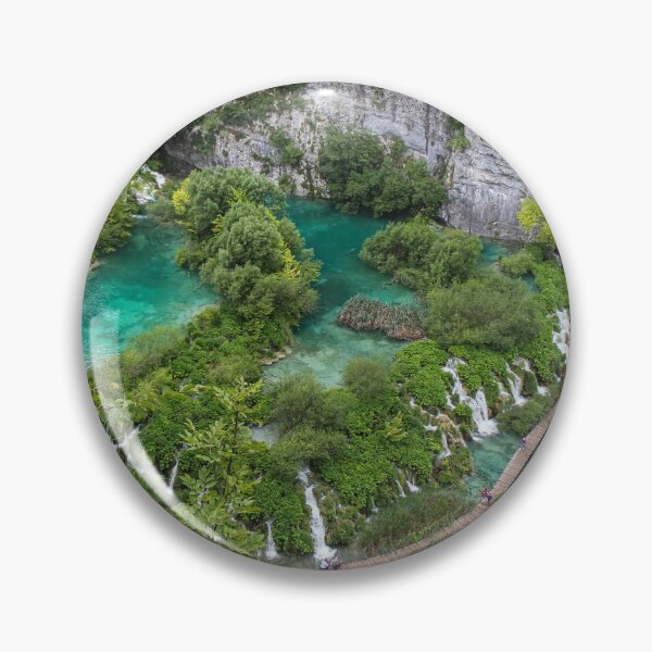 Item preview, A view over a series of lakes and waterfalls at Plitvice Lakes, Croatia designed and sold by SnapTPhotograph.