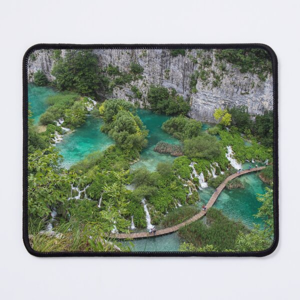Item preview, A view over a series of lakes and waterfalls at Plitvice Lakes, Croatia designed and sold by SnapTPhotograph.