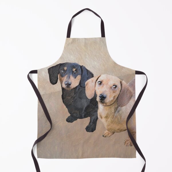 Item preview, Smooth Dachshund Painting - Cute Original Dog Art designed and sold by alpendesigns.