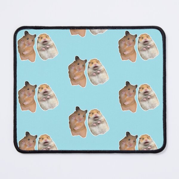 Item preview, peace sign and screaming hamster sticker pack designed and sold by catartlady.
