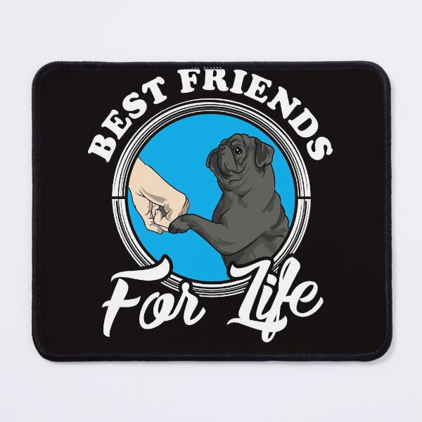 Item preview, Black Pug Lover Design "Best Friends For Life" designed and sold by adsman68.
