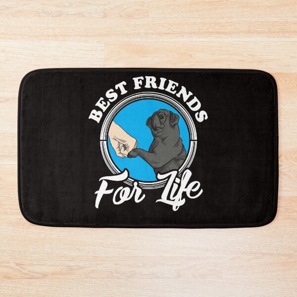 Item preview, Black Pug Lover Design "Best Friends For Life" designed and sold by adsman68.