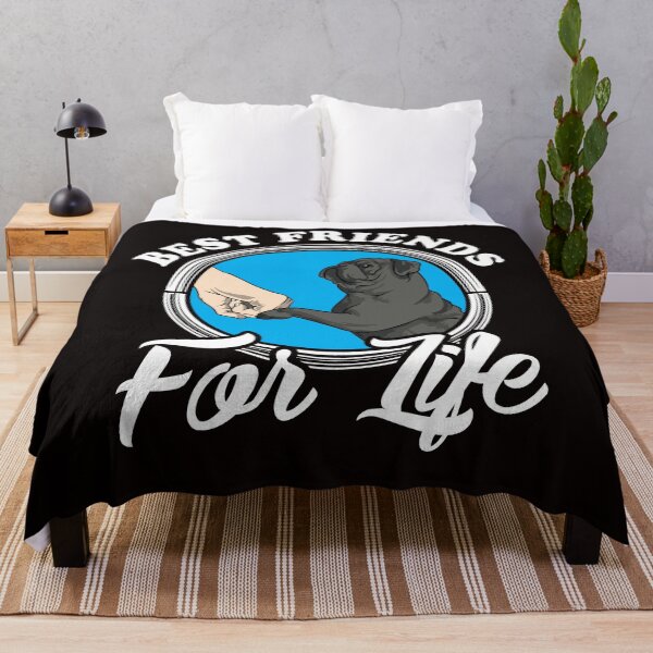 Item preview, Black Pug Lover Design "Best Friends For Life" designed and sold by adsman68.