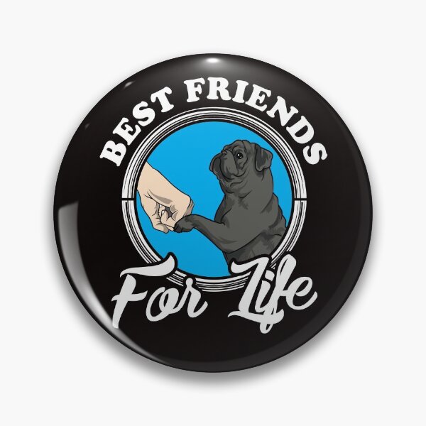 Item preview, Black Pug Lover Design "Best Friends For Life" designed and sold by adsman68.
