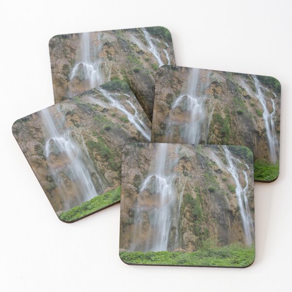 Item preview, A long exposure of a large waterfall flowing at Plitvice Lakes, UNESCO World Heritage Site, Croatia designed and sold by SnapTPhotograph.
