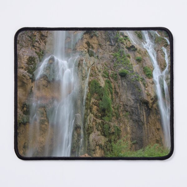 Item preview, A long exposure of a large waterfall flowing at Plitvice Lakes, UNESCO World Heritage Site, Croatia designed and sold by SnapTPhotograph.