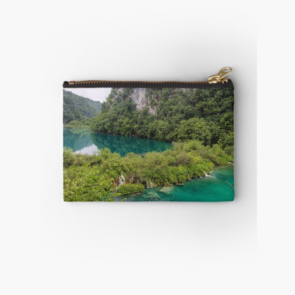 Item preview, Water flowing over a waterfall between two lakes at Plitvice Lakes, UNESCO World Heritage Site, Croatia designed and sold by SnapTPhotograph.