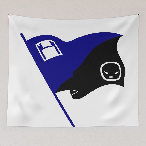 Item preview, Anarcho-Transhumanist Emoji Flag designed and sold by Domain of the Public.