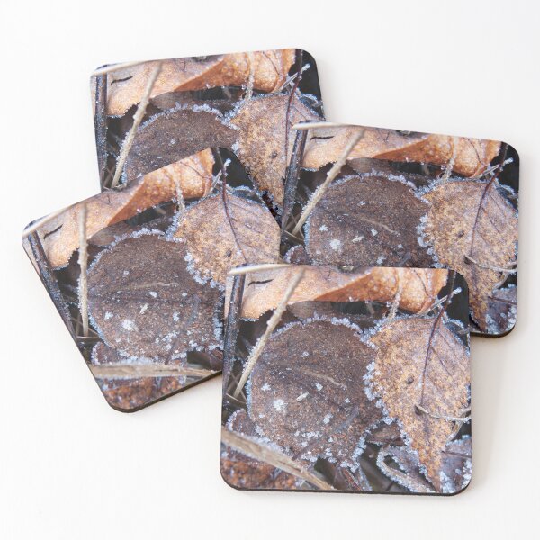 Item preview, Frozen Leaves Close Up designed and sold by denis-romanov.
