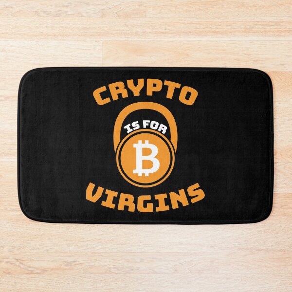 Item preview, Crypto is for Virgins Funny Bitcoin Cryptocurrency Design designed and sold by MonkeyBusinessC.