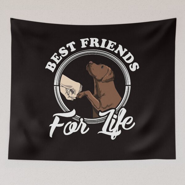 Item preview, Chocolate Labrador Lover Design "Best Friends For Life" designed and sold by adsman68.