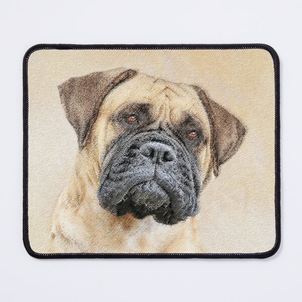 Item preview, Bullmastiff Painting - Cute Original Dog Art designed and sold by alpendesigns.