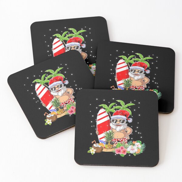 Item preview, Christmas in July Santa Hawaiian Surfing Summer designed and sold by franktimothy.