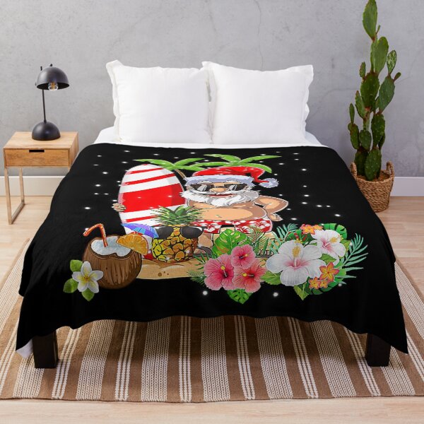 Item preview, Christmas in July Santa Hawaiian Surfing Summer designed and sold by franktimothy.