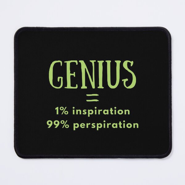 Item preview, What makes it to be GENIUS inspirational quote designed and sold by Marharyta Ushakova.