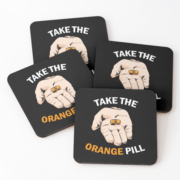 Item preview, Take The Orange Pill I Crypto Bitcoin designed and sold by Amazing Designs.