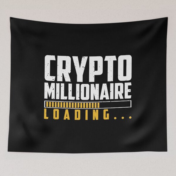 Item preview, Crypto Millionaire Loading Funny cryptocurrency Bitcoin | Funny Nft designed and sold by simplife-art.