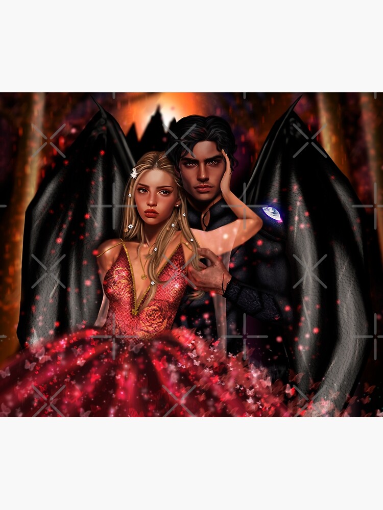 Elain Archeron and Azriel The Shadowsinger from Acotar | Poster