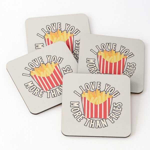 Item preview, I Love You More Than Fries, Cute Design Perfect For Valentine's Day, Birthday Or Just To Say I Love You designed and sold by TrulyEpoque.