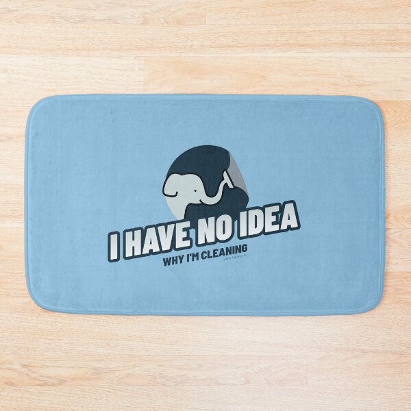 Item preview, I Have No Idea Why I'm Cleaning Funny Elephant Squeegee designed and sold by SavvyCleaner.