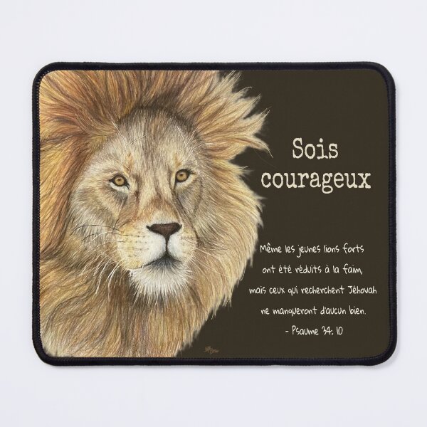 Item preview, Be brave like the lion | Psalm 34:10 designed and sold by NathBros.