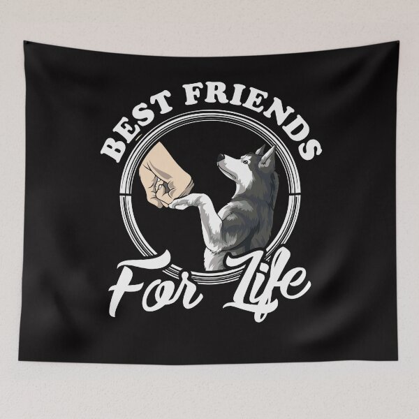 Item preview, Siberian Husky Lover Design "Best Friends For Life" designed and sold by adsman68.