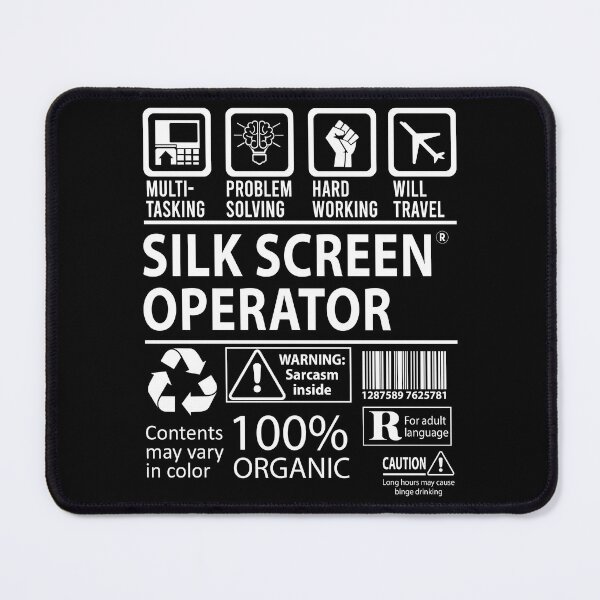Item preview, Silk Screen Operator T Shirt - MultiTasking Certified Job Gift Item Tee designed and sold by andahanson.