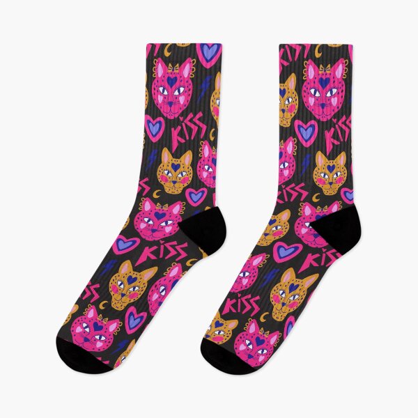 Artikelvorschau, Boho Mystic Psychedelic Tigers Love Pattern entworfen und verkauft von nouveaudecor.