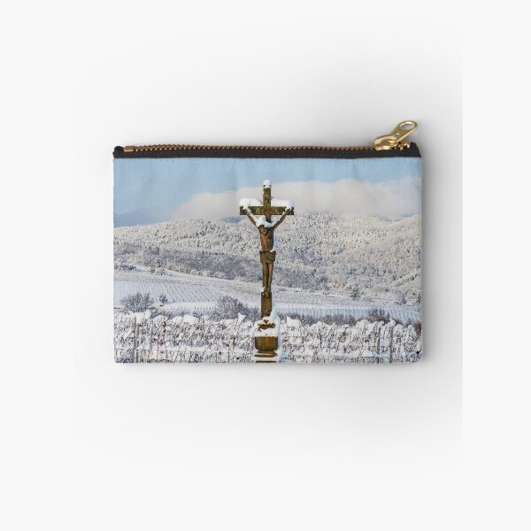 Item preview, Alsace vineyards under heavy snow on a sunny winter day. Details and top view. designed and sold by Alexander Sorokopud.