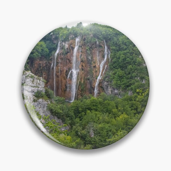 Item preview, A large waterfall at Plitvice Lakes, UNESCO World Heritage Site, Croatia designed and sold by SnapTPhotograph.