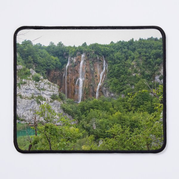 Item preview, A large waterfall at Plitvice Lakes, UNESCO World Heritage Site, Croatia designed and sold by SnapTPhotograph.