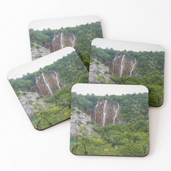 Item preview, A large waterfall at Plitvice Lakes, UNESCO World Heritage Site, Croatia designed and sold by SnapTPhotograph.