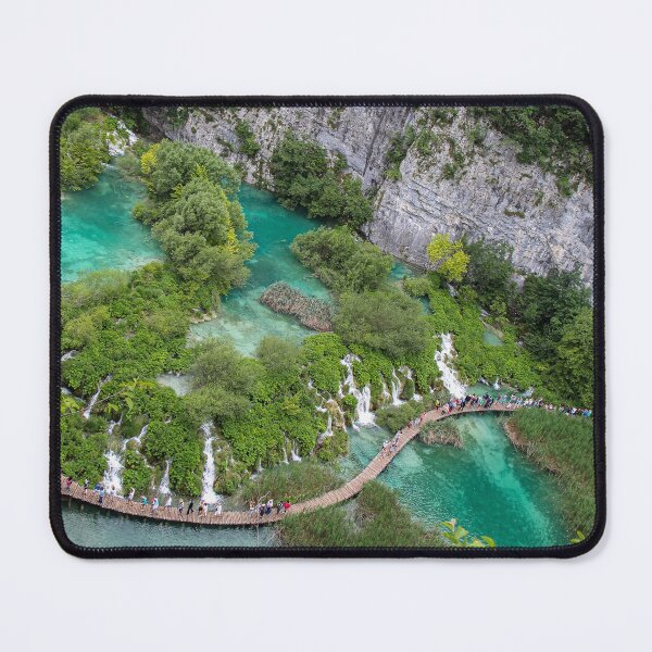 Item preview, A view over a series of waterfalls at Plitvice Lakes, UNESCO World Heritage site, Croatia designed and sold by SnapTPhotograph.