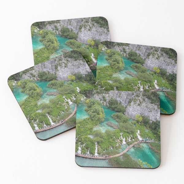 Item preview, A view over a series of waterfalls at Plitvice Lakes, UNESCO World Heritage site, Croatia designed and sold by SnapTPhotograph.