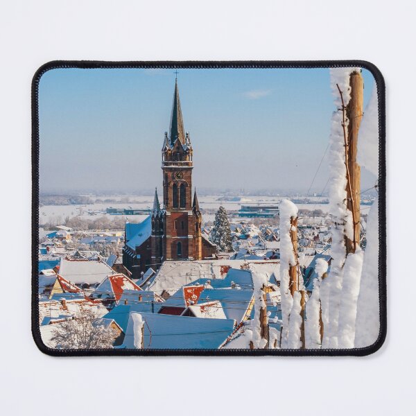 Item preview, Alsace vineyards under heavy snow on a sunny winter day. Details and top view.Alsace vineyards under heavy snow on a sunny winter day. Details and top view. designed and sold by Alexander Sorokopud.