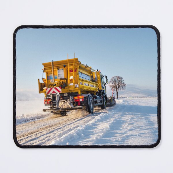 Item preview, A snowblower clears the road in the snowy fields of Alsace. Movement, sun, purity. designed and sold by Alexander Sorokopud.