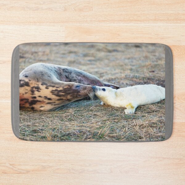Item preview, Donna Nook Grey Seal Colony Kiss designed and sold by Paul Thompson Photography.