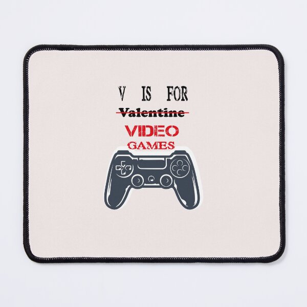 Item preview, V Is For Video Games Funny Valentines Day Gamer Boy Men designed and sold by Mambahfit.