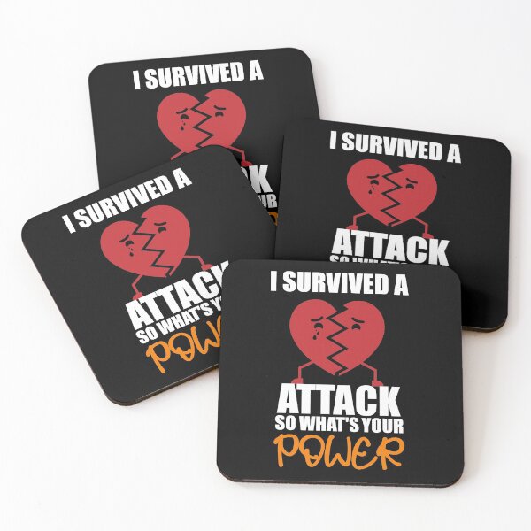 Item preview, I Survived A Heart Attack So what's your power, heart disease awareness, Open Heart Surgery Heart Transplant designed and sold by comeonyassine21.