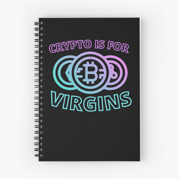 Item preview, Crypto is for virgins - gradient design designed and sold by earthlingsmerch.