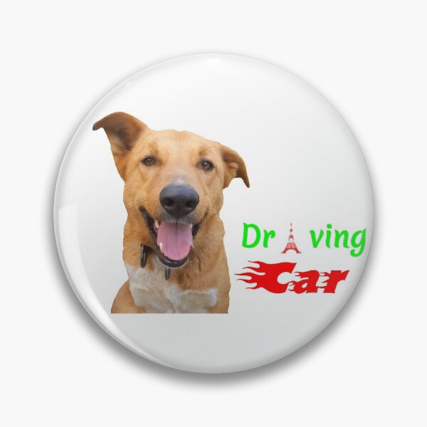 Artikelvorschau, Hund fährt ein rotes Auto entworfen und verkauft von Worldwide4shop.