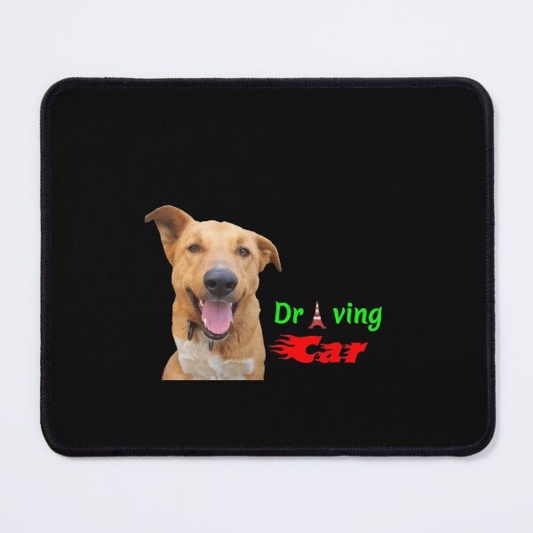Item preview, dog driving a red car designed and sold by Worldwide4shop.