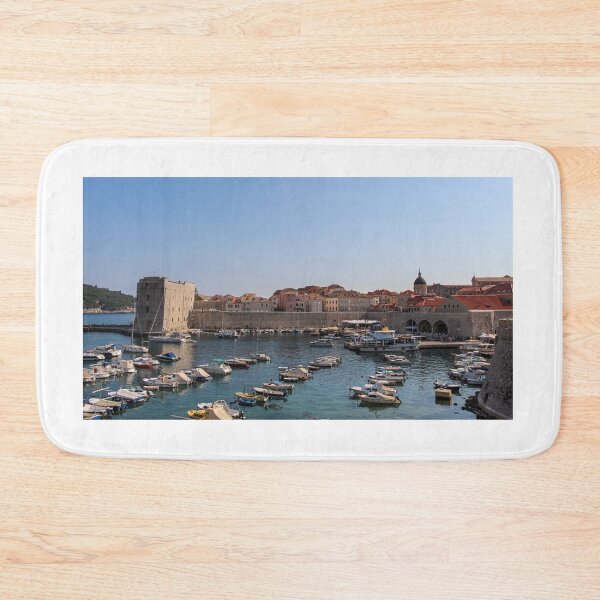 Item preview, A view over the harbour and the old town walls in Dubrovnik, a UNESCO World Heritage Site, Croatia designed and sold by SnapTPhotograph.