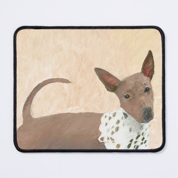 Item preview, American Hairless Terrier Painting - Cute Original Dog Art designed and sold by alpendesigns.