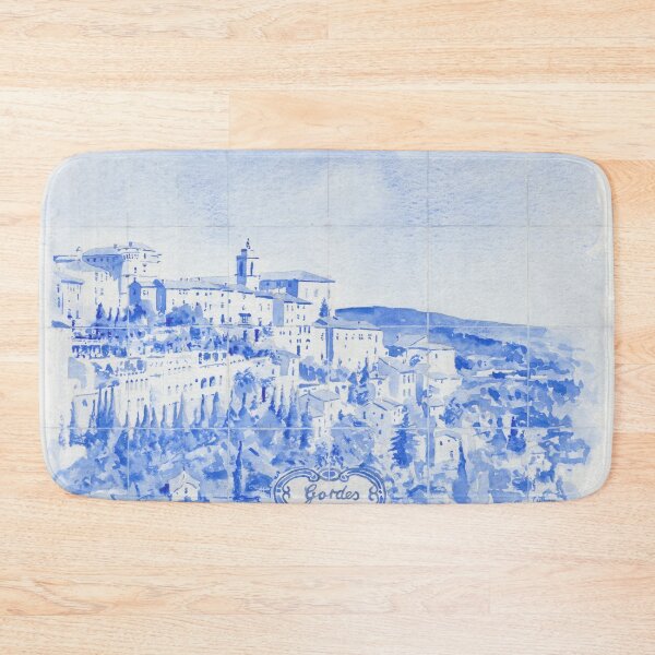 Item preview, View of Gordes, France - Azulejo style designed and sold by ian osborne.