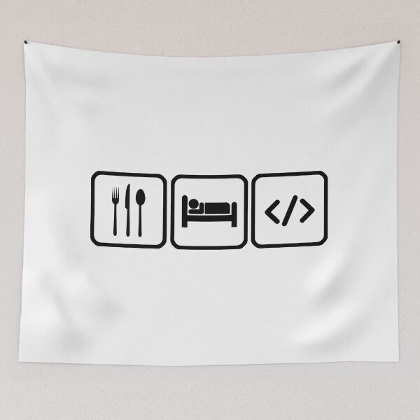 Item preview, Eat sleep code and repeat designed and sold by Shoganaai.