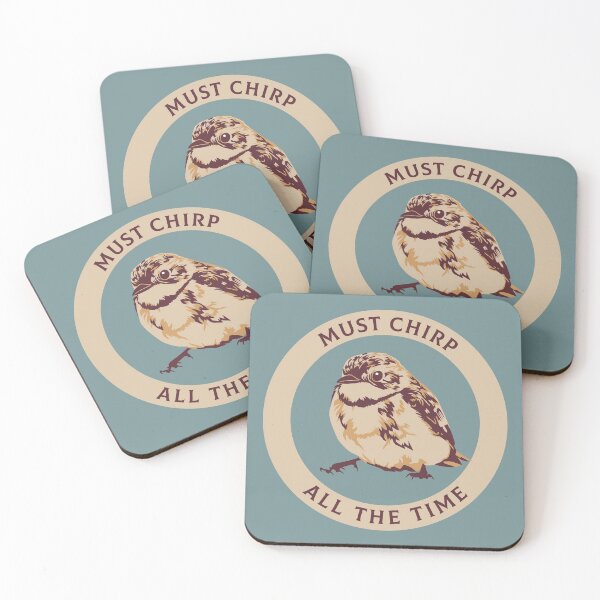 Item preview, Funny sparrow bird sitting down, must chirp designed and sold by Captain Chromatic.
