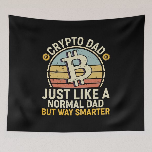 Item preview, Crypto Dad Just Like A Normal Dad But Way Smarter | Funny Bitcoin Lovers designed and sold by simplife-art.