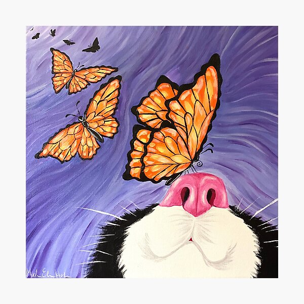 Item preview, Butterfly Kisses on Cat Nose designed and sold by Amazink Creations.